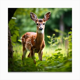 Fawn photo 1 Canvas Print