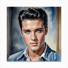 Elvis Presley Charismatic Crooner Legend Canvas Print