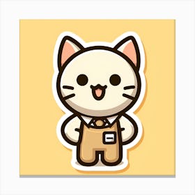 Kawaii Cat Canvas Print