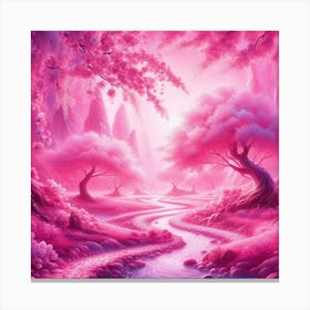 Pink Forest Canvas Print