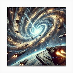 Singularity Storm Engine Gravitational Storms Canvas Print