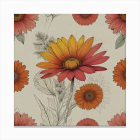 Gerbera Daisies 1 Canvas Print