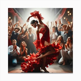 Flamenco Dancer Canvas Print