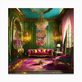 Gilded Living Room Canvas Print