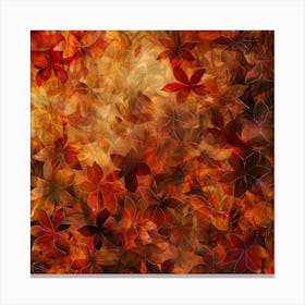 Abstract Autumn Leaves Photo 1 Canvas Print