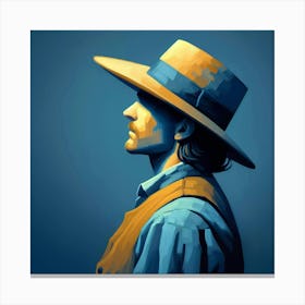 Cowboy In A Hat Canvas Print