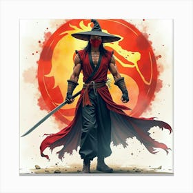 Mortal Kombat Ninja Fighter Concept Art (34) Canvas Print