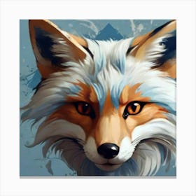 Fox Head 1 Canvas Print