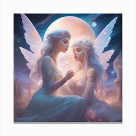 Two Angels Canvas Print