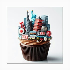 Tokio Cupcake Canvas Print