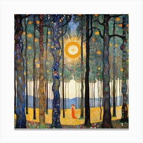 Sun In The Woods 2 Canvas Print