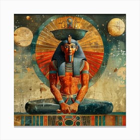 abstract artwork for Egyptian king - ancient Egyptians & pharaohs Canvas Print