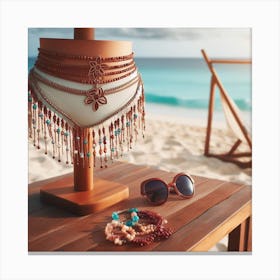 Beach crafts Vibes Canvas Print