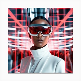 Futuristic Woman 13 Canvas Print