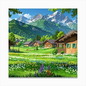 Swiss Alps 2 Canvas Print