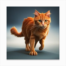 Orange Tabby Cat Canvas Print