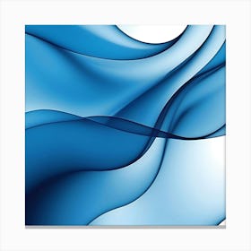 Abstract Blue Wave 16 Canvas Print