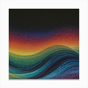 Waves Of Color Canvas Print