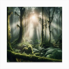 Mossy Forest Canvas Print