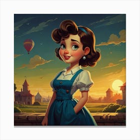 Beauty And The Beast paintings art print Canvas Print