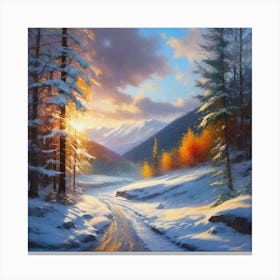 Winter Scene 6 Canvas Print