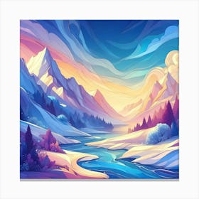 Winter Landscape 8 Canvas Print