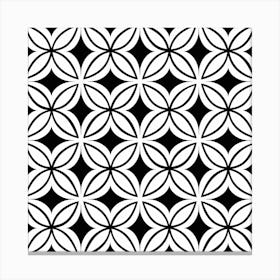 Abstract Black And White Pattern Canvas Print