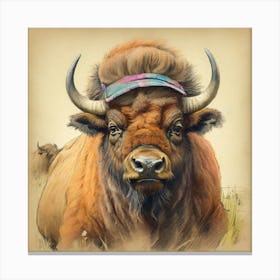 Bison 11 Canvas Print