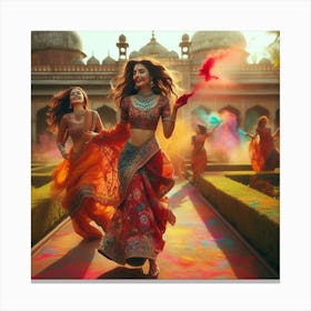 Colorfully Holi Canvas Print