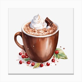 Hot Chocolate With Whipped Cream 10 Canvas Print