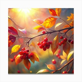 Autumn Berries Canvas Print