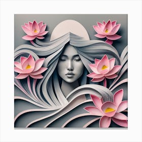 Lotus Flower 48 Canvas Print