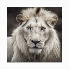 White Lion 1 Canvas Print