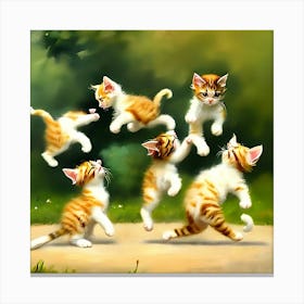 Kittens Playing Canvas Print