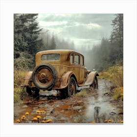 Abandoned In The Woods II Canvas Print