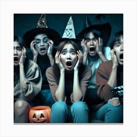 Scary Halloween Party Canvas Print