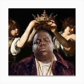 Biggie King Square Canvas Print