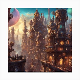 Sprawling Cityscape 9 Canvas Print