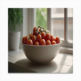 Tomatoes In A Bowl Canvas Print