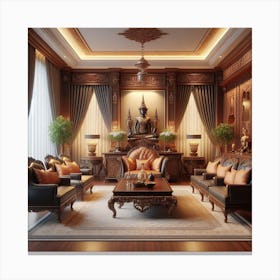 Thai Living Room Canvas Print