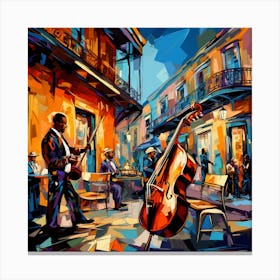 Street Musicians Canvas Print