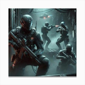 Shadow Stalkers Role Converted Canvas Print