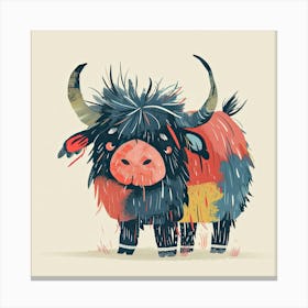 Charming Illustration Yak 1 Canvas Print