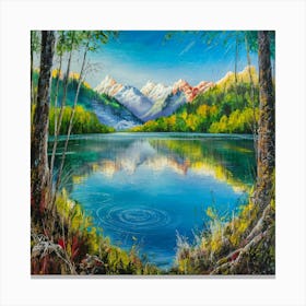 Mountain Lake 1 Canvas Print