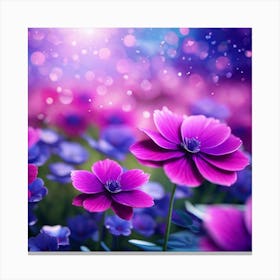 Purple Flowers 1 Canvas Print