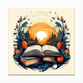 Book Illustration Canvas Print