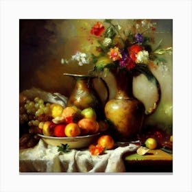 Still Life With Fruit Too Canvas Print