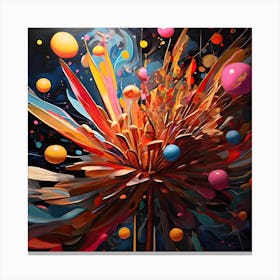 Abstract Painting Celebration Canvas Print