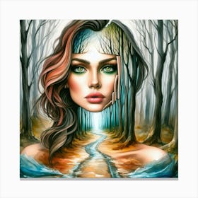 Dreamer In The Forest Canvas Print