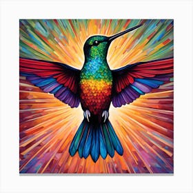 Radiant Hummingbird Canvas Print